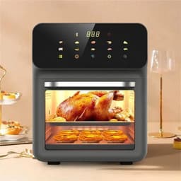 Sensova - Airfryer Oven 10 Liter met Grote Capaciteit - Elektrische Heteluchtfriteuse Zonder Olie met 360° Hete Luchtcirculatie, Multifunctionele Airfryer en Oven voor Gezond Koken voor 4–5 Personen — thumbnail 7