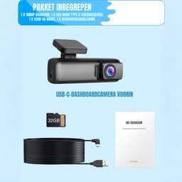 Aurixi® Dashcam voor Auto Voor en Achter - Dashcam - Zwart - 14cm x 6cm x 13cm — thumbnail 4