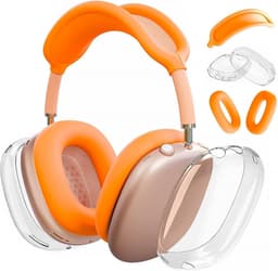 Transparante Siliconen Beschermhoes voor AirPods Max Oorschelpen en Hoofdband — thumbnail 1