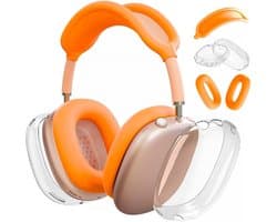 Transparante Siliconen Beschermhoes voor AirPods Max Oorschelpen en Hoofdband