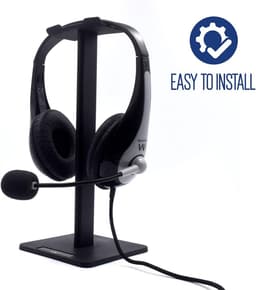 Universele Hoofdtelefoonstandaard Zwart - Stabiele Houder voor Desktop en Bureau — thumbnail 4
