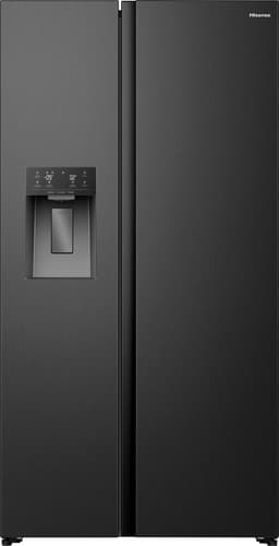 Hisense RS5P528STFE - Amerikaanse koelkast – Zwart - No-Frost - 178 cm hoog - 528 liter - Energielabel E - Invriesvermogen 10 kg/24u - Geluidsniveau 40 dB(A) - IJs- en waterdispenser - LED Display - FastFreeze - Deuralarm - Interverter Compressor — thumbnail 1