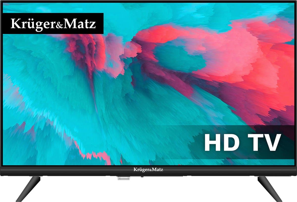 Kruger&Matz - 24" HD Televisie - DVB-T2 - H.265 HEVC — afbeelding 1