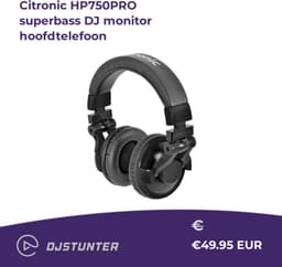 Citronic HP750PRO superbass DJ monitor hoofdtelefoon — thumbnail 5