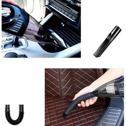 Handstofzuiger voor auto - draadloze mini stofzuiger voor snelle schoonmaak thuis en onderweg - zwart - 35 x 10 x 9,5 cm - ABS voor auto, bureau en bank — thumbnail 2