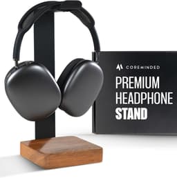 Hoofdtelefoon Standaard Walnoot - Houten Headset Houder — thumbnail 1