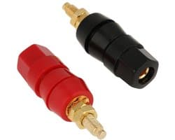 Banana Socket Test Probe Audio Speaker Terminal Binding Post - Set van 4 stuks - 4mm - Zwart en Rood