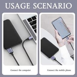 USB-C naar Micro-B Kabel voor Externe Harde Schijf SSD Opladen - 5 Gbps Snelheid - 0.5 Meter — thumbnail 3