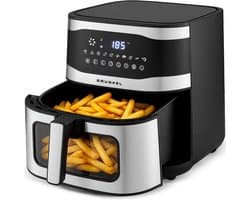 Luchtfriteuse - Heteluchtoven - Gezond Koken - Fry Force Technologie - 9 Liter - Zwart Zilver