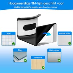 longziming - Koptelefoonstandaard - Headset houder - Koptelefoonhaak - 2 stuks - Zelfklevend - ABS materiaal - Draagvermogen 1 kg - Beschermend siliconen kussen — thumbnail 5