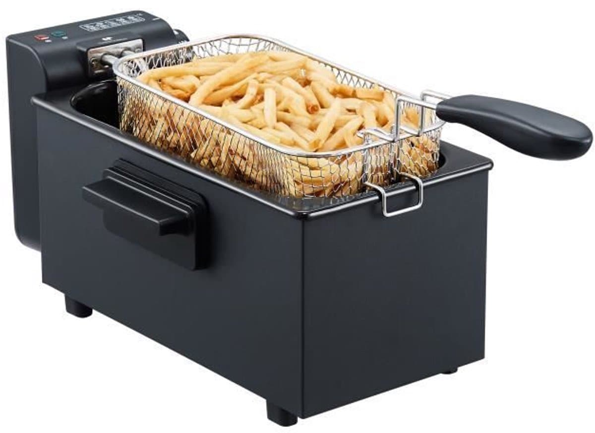Airfryer - CONTINENTAL EDISON - CEFR3BLK - 3 L - 2000 W - 1 mand - zwart — afbeelding 1