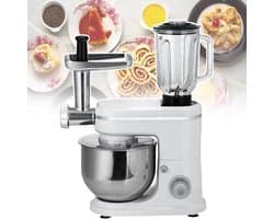 Keukenmachine - Keukenapparaat - Bakken en Mixen - 3-in-1 Multifunctioneel - 8L Kom
