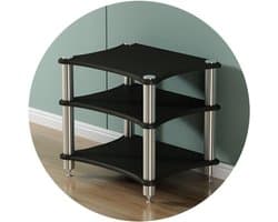 Opbergrek Audio - Versterkerstandaard - Apparatuur Organiseren - Modulair Ontwerp - Meerdere Lagen - Zwart