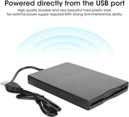 Externe Floppy Drive - Draagbare Schijf - Bestanden Overzetten - USB Aangedreven - 35 inch - Zwart — thumbnail 4