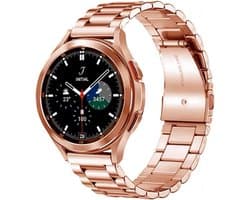 Metalen Horlogeband Roestvrij Staal Zwart Met Snelsluiting Voor Smartwatches en Herenhorloges