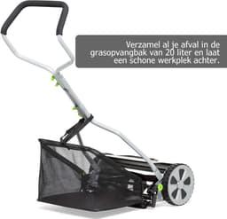 Quvo® Grasmaaier Handmatig – Grasmaaier Accu - Grastrimmer - Grijs - ‎53cm x 43cm x 26cm — thumbnail 2