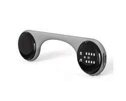 Bluetooth-slaapluidspreker met botgeleiding, slaaphulpmiddel voor onder het kussen, witte ruis-speler, compatibel met TF-kaartsleuf, oorvriendelijk, draagbaar slaaphulpmiddel (grijs).