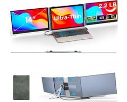 Draagbare Monitor 14 inch - Full HD 1080p Scherm voor Laptop - Ideaal voor Multitasking