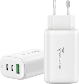 USB-oplader A+ 2× Type-C 65 Watt — thumbnail 1