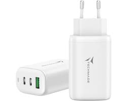 USB-oplader A+ 2× Type-C 65 Watt