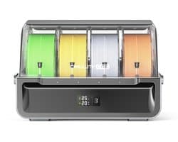 Filament Opslagbox – 4 x 1 kg Slots – RFID & Auto Run‑Out Detectie – Creality K2 Plus Compatibel – Vochtbestendig & Real‑Time Monitor