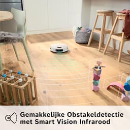 Bosch Spotless BCRC1W Robotstofzuiger met Dweilfunctie, 11,000 Pa Zuigkracht, Statische natte dweil, Smart Vision Infrarood Navigatie, Bosch Home Connect App, Wit — thumbnail 3