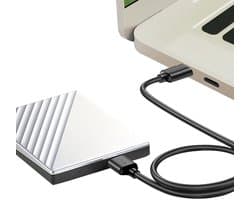 Externe Harde Schijf Kabel - Mobiele Data Kabel - Bestanden Overzetten - Hoge Snelheid Connectie - 30 cm Lengte