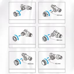 Thermostatische Radiator - Slimme Thermostaat - Energie Besparen - Programmeerbare Temperatuur - 11.99 x 11 x 7.98 cm — thumbnail 3