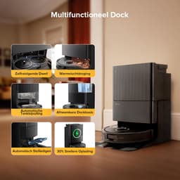 Roborock Qrevo S5V Robotstofzuiger -met afneembare basis-12000Pa-dubbele anti-verstrengelingsfunctie-Mop lift-Reactief obstakel vermijden-warmelucht-droging - automatische dweilreiniging S7 Pro Ultra/Qrevo upgrade(Qrevo 5AE) — thumbnail 2