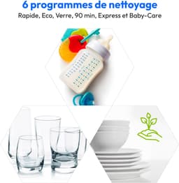 MEDION Mini vaatwasser DWT20 (tafelvaatwasser, 2 couverts, werkt met/zonder wateraansluiting, 6 programma’s, babyflessen, starttijdkeuze, vrijstaand), brons — thumbnail 4