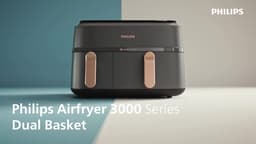 Philips Rapid Air Serie 3000 NA352/00 - Airfryer - Dubbele Mand - 9 Liter — thumbnail 12