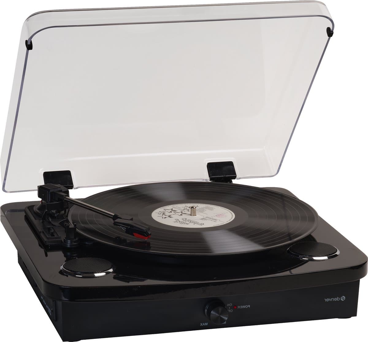 Denver Platenspeler Dual Bluetooth - Ingebouwde Speakers - USB - Retro - VPL230B — afbeelding 1