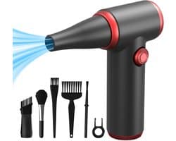 Elektrische persluchtreiniger, 100-500 tpm persluchtreiniger met led-lampje, draadloze luchtstofverwijderaar Geschikt voor het reinigen van computertoetsenborden, pc's en auto's