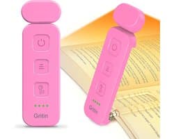 Oplaadbare Mini Boeklamp met 5 Helderheidsinstellingen en Traploos Dimmen