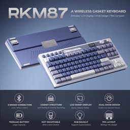 Royal Kludge RKM87 - Mechanisch Gaming Toetsenbord - Draadloos - Gaming Keyboard - Met LCD-Scherm — thumbnail 2
