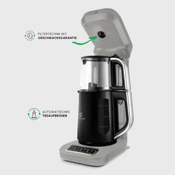 Karaca Çaysever Robotea Pro 4 in 1 sprekende automatische glazen theemaker en filter koffiezetapparaat 2500W theemaker, Starlight, theemaker, Engels versie — thumbnail 2