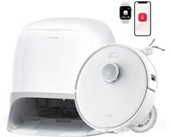 Roborock Qrevo Curv 5A1 Zakloos Zwart, Wit