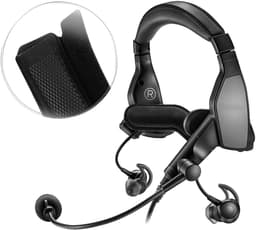 kwmobile band geschikt voor Bose ProFlight Series 1/2 Aviation - Koptelefoonband in zwart - Zachte hoofdband voor hoofdtelefoon — thumbnail 2