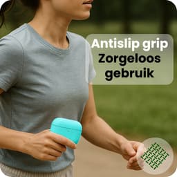 Case - Geschikt voor Apple Airpods Pro 3 - Siliconen Hoes met Clip - Silicone Hoesje Cover - Mintgroen — thumbnail 5