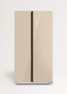 CREATE FRIDGE STUDIO SIDE BY SIDE 550 - Amerikaanse koelkast - Beige — thumbnail 1
