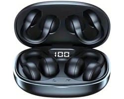 Draadloze Open Ear Koptelefoon - Ultralange Batterijduur voor Buitensport - Comfortabel voor Kleine Oren en met Bril - Sport Oorhangers - Zwart