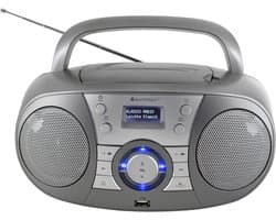 Soundmaster SCD1800TI - Boombox met DAB+/FM-radio, CD/MP3-speler, bluetooth en USB