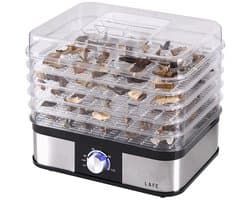 Lafe - Voedseldroger - droger voor fruit en groenten - 250W - 5 zeven - temperatuurregeling, NutriDry