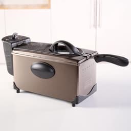 Elektrische Friteuse 2100W met 3L Inhoud, Temperatuurselectie en Geurfilter - Roestvrij Staal, Eenvoudig te Reinigen en Vaatwasmachinebestendig — thumbnail 3