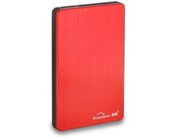 Draagbare Externe Harde Schijf 500GB - USB 3.0, 2,5 inch, Compatibel met PC en Laptop, Rood