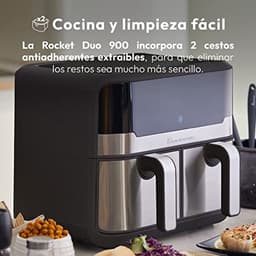 900W Hot Air Fryer 9L met LED Touch Screen en 11 functies | Dubbele friteuse — thumbnail 4