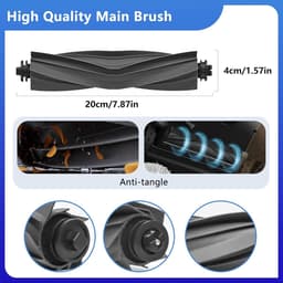 22 stuks accessoires geschikt voor Dreame X40 Ultra/L40 Ultra /X40 Master robotstofzuiger - Onderdelen - 1 rolborstel - 4 zijborstels - 5 actieve koolstofzakken - 4 actieve koolstoffilters - 6 reinigingsdoekjes - Onderhoudsset — thumbnail 4