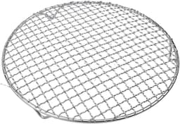 rond koelframe, 201 roestvrij stalen bakrooster, draad-ovenrooster voor bakken, koken, stomen, ronde kookplaat, grillrooster, airfryer-accessoires (24,5 cm) — thumbnail 1