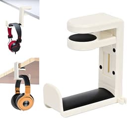 Hoofdtelefoonstandaard met 360 Graden Rotatie en Kabel Organizer — thumbnail 1