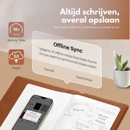 HUION - Smart Notebook - Digitaal notitieblok met Bluetooth 5.0 , voor schrijven en schetsen, compatibel met alle grote merken — thumbnail 7